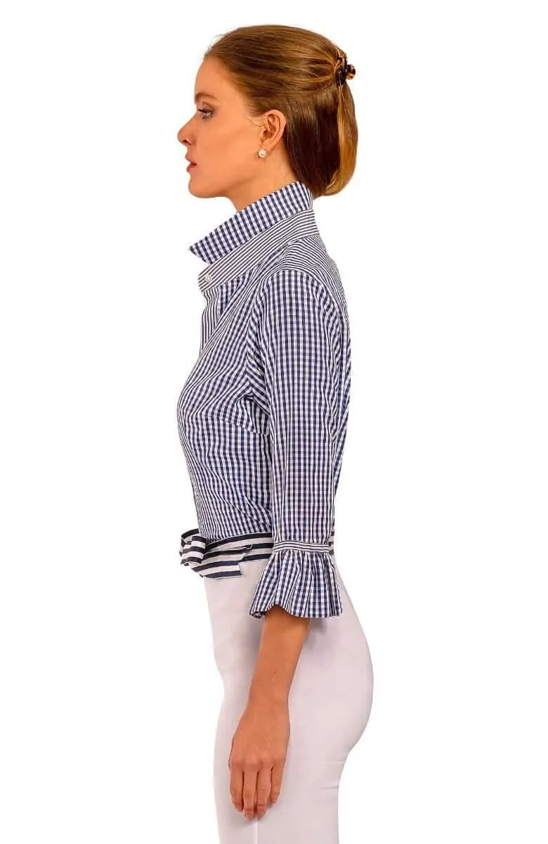 Priss Blouse - Gingham breathable sweat-wicking