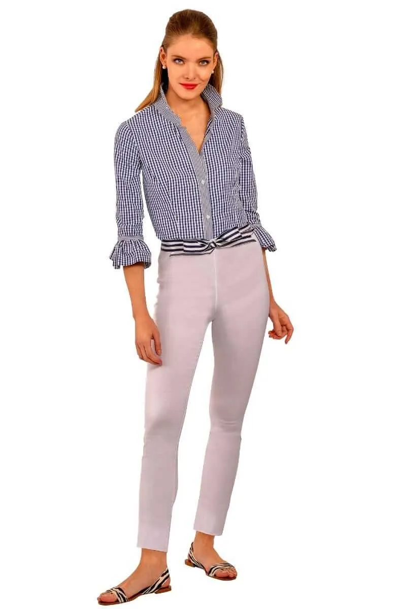 Priss Blouse - Gingham breathable sweat-wicking