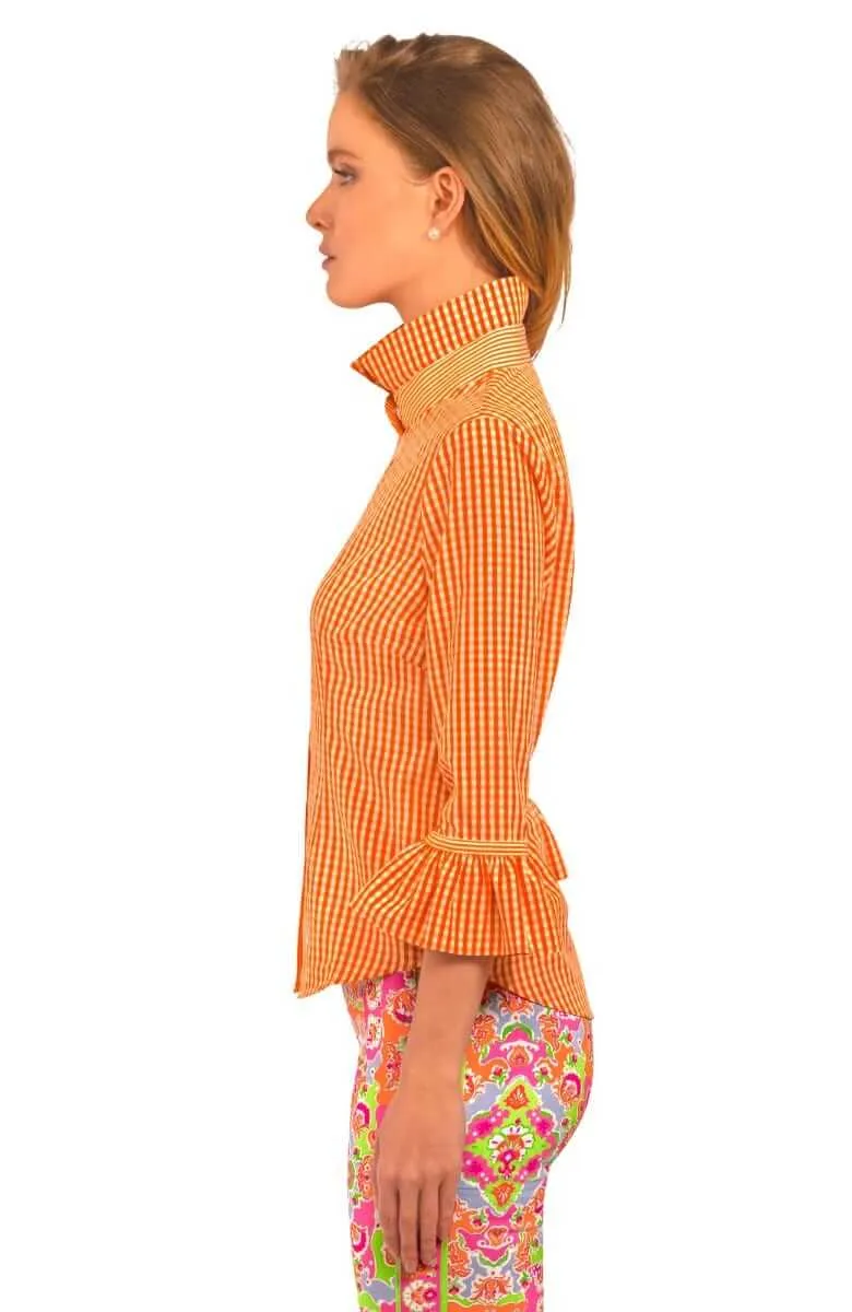 Priss Blouse - Gingham breathable sweat-wicking