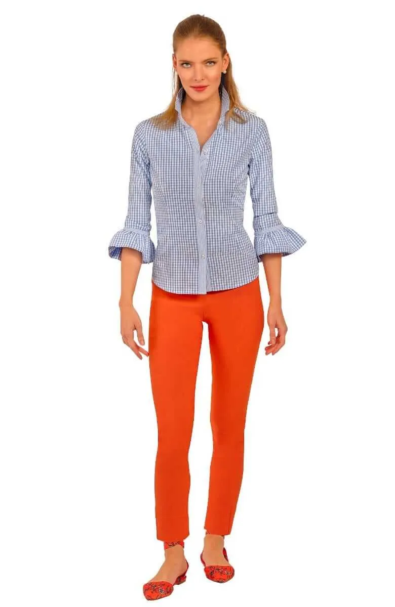 Priss Blouse - Gingham breathable sweat-wicking