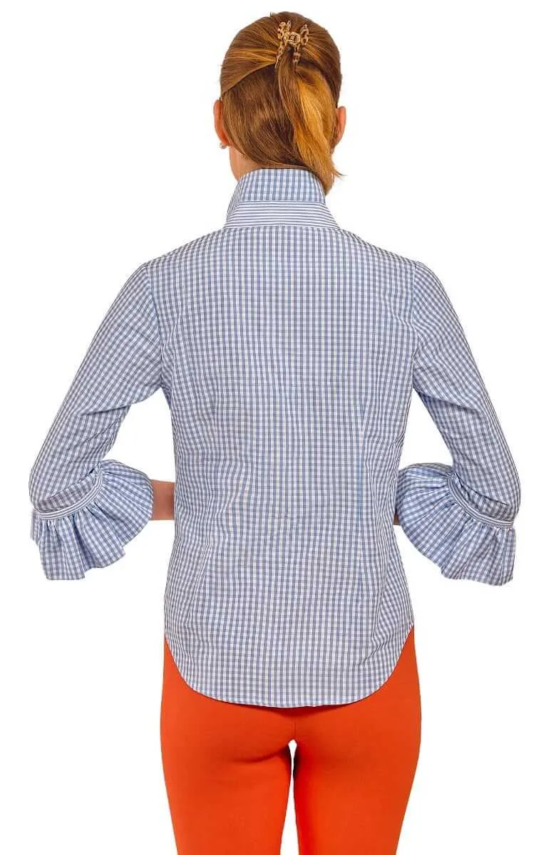 Priss Blouse - Gingham breathable sweat-wicking