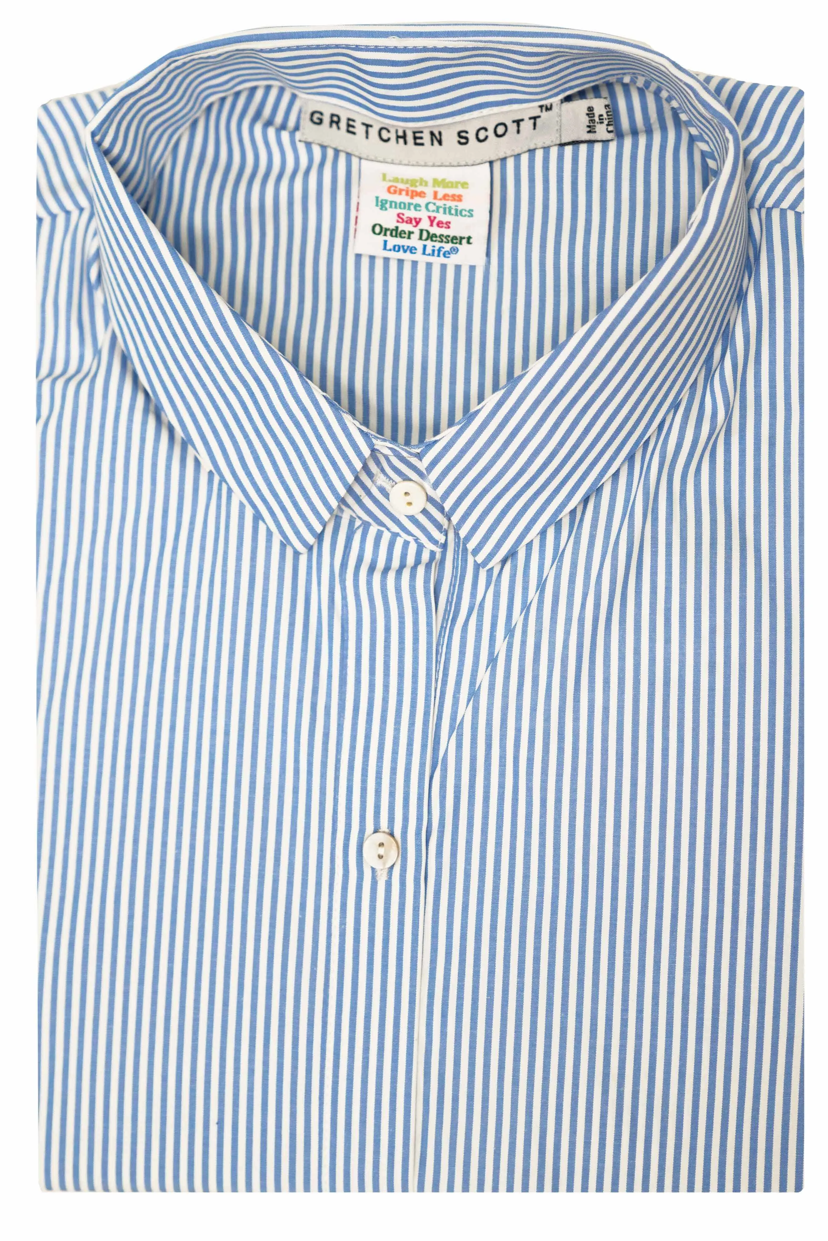 Priss Brooks Blouse - Stripe Wash & Wear emotional connection