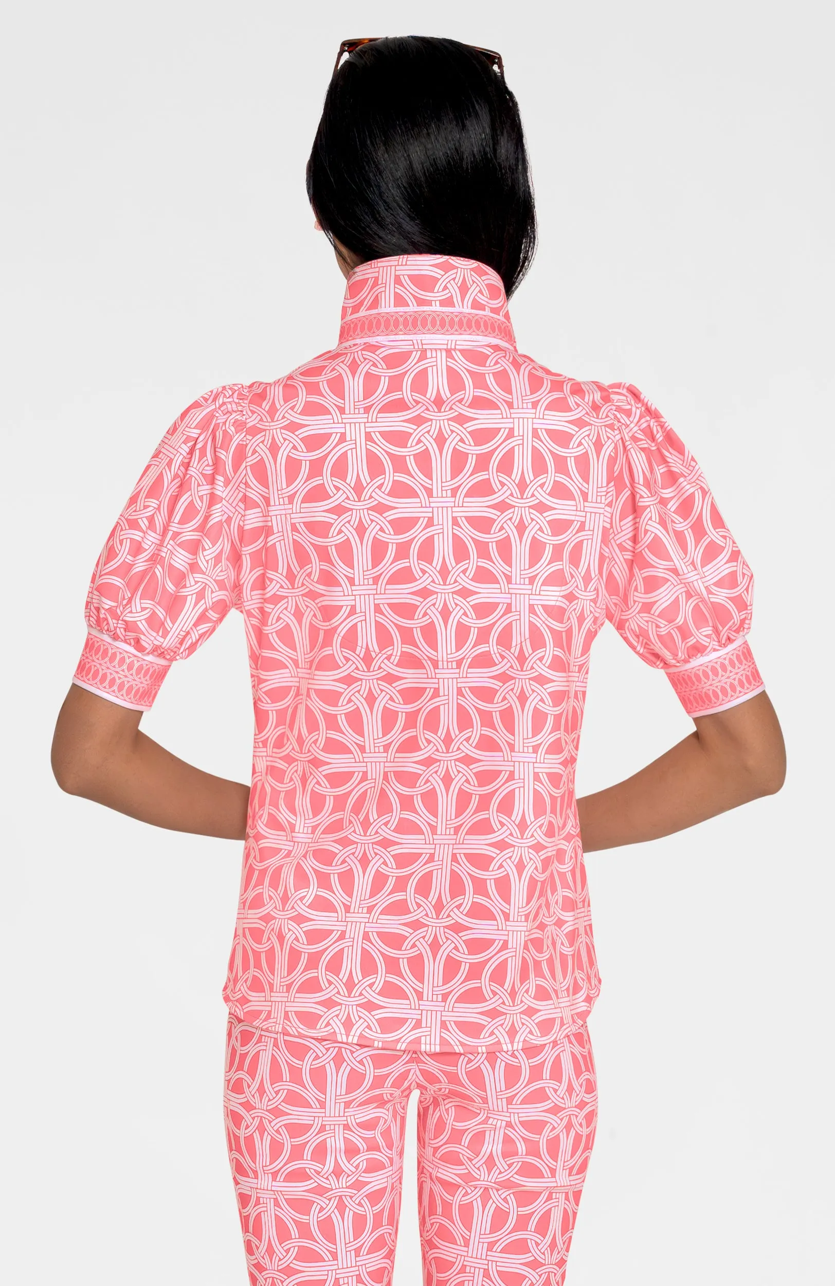 Puff Sleeve Top - Ring Toss mom comfortable