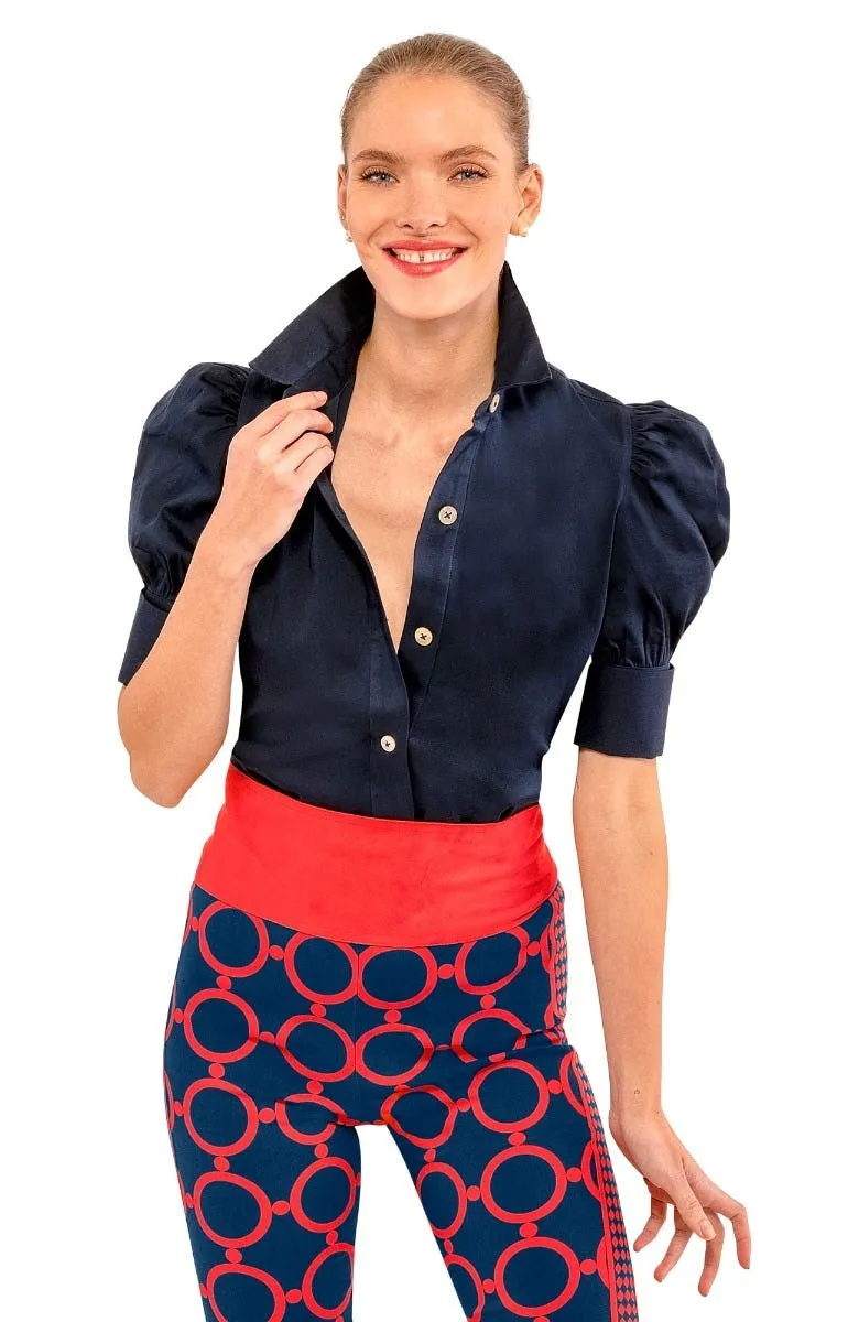 Puff Sleeve Top - Solid stress-free comfort