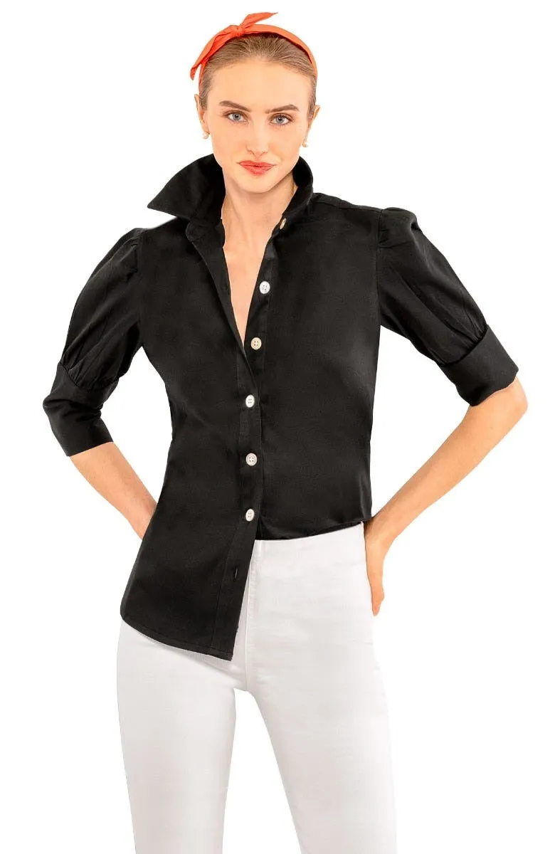 Puff Sleeve Top - Solid stress-free comfort