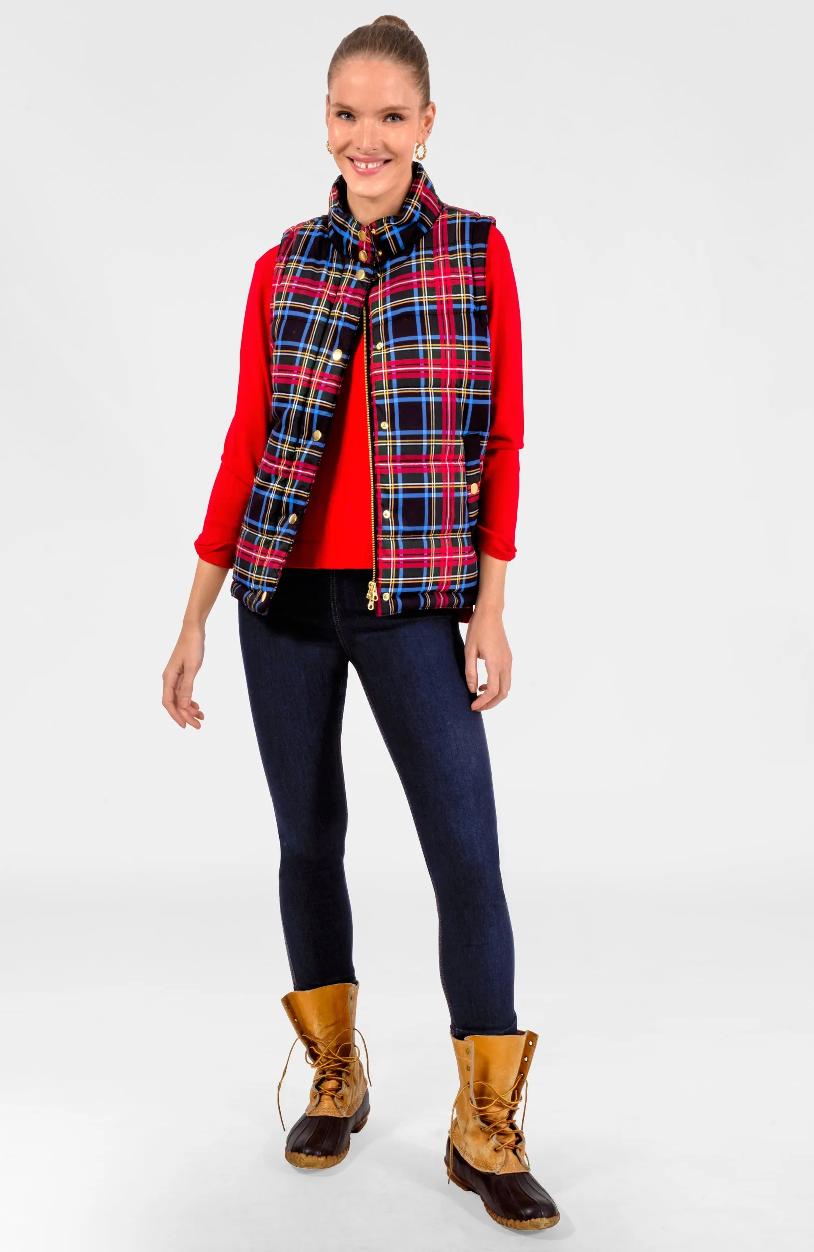 Puffer Vest - Stewart Plaid ride smooth
