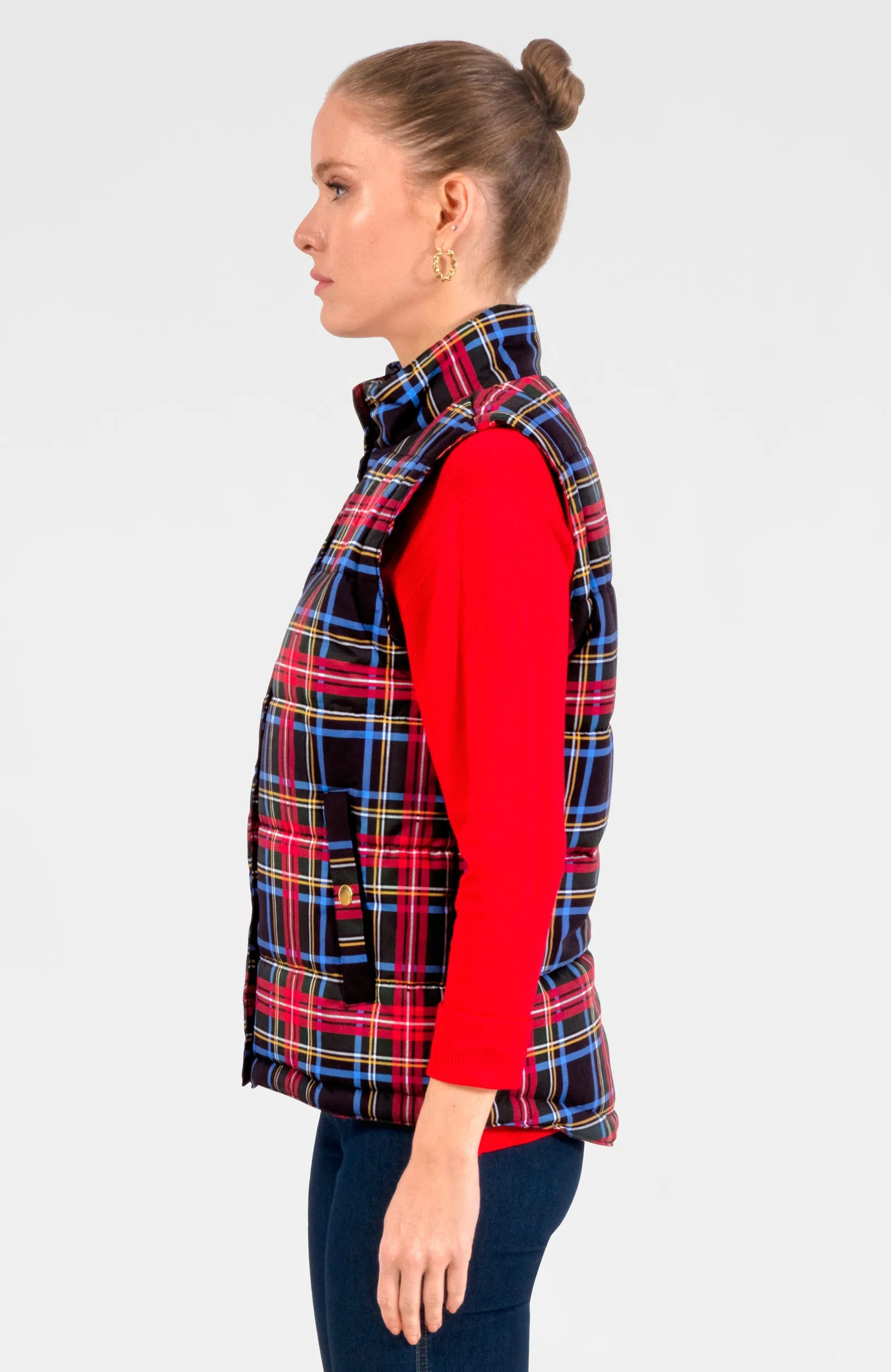 Puffer Vest - Stewart Plaid ride smooth