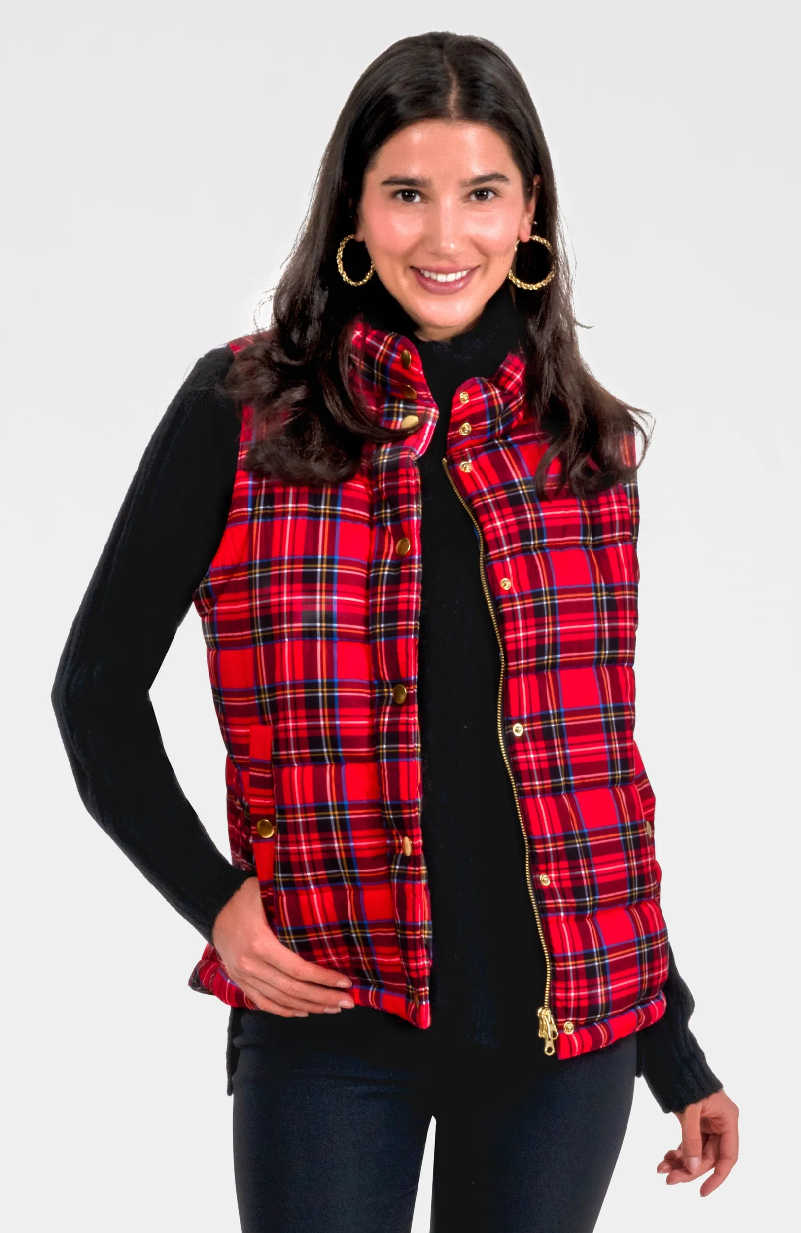 Puffer Vest - Stewart Plaid ride smooth