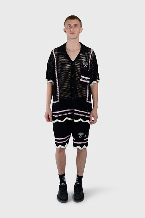 Racket Club Crochet Knit Shorts match easy