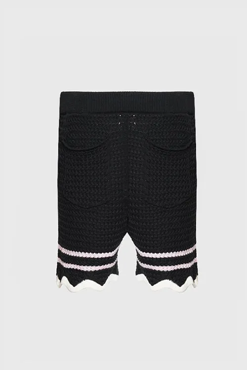 Racket Club Crochet Knit Shorts match easy