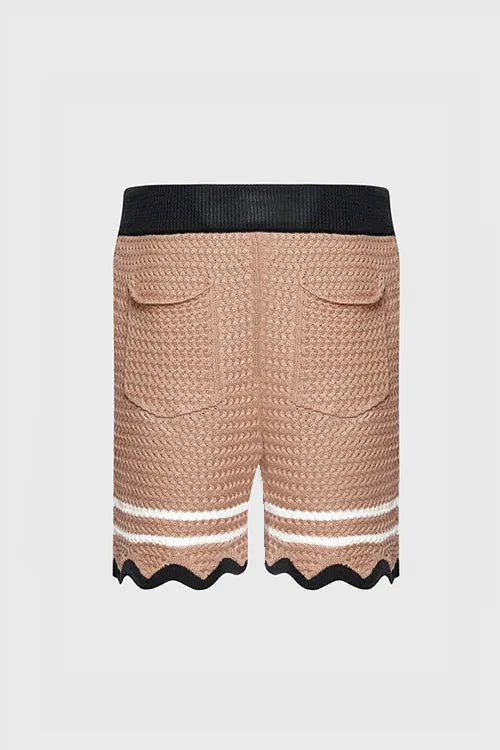 Racket Club Crochet Knit Shorts run wild