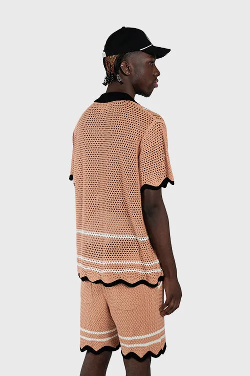 Racket Club Crochet Knit Shorts run wild