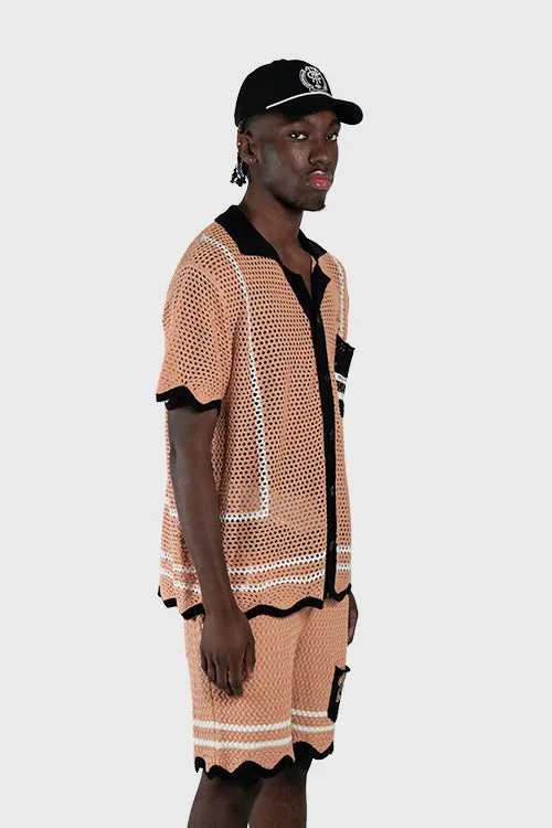 Racket Club Crochet Knit Shorts run wild