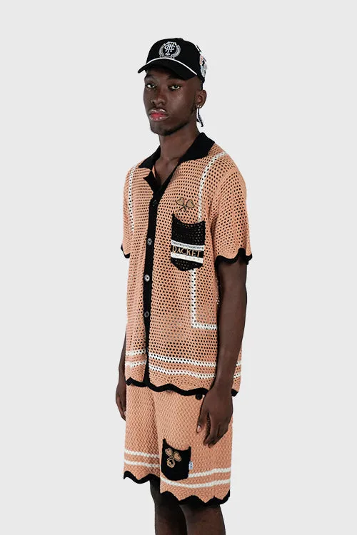 Racket Club Crochet Knit Shorts run wild
