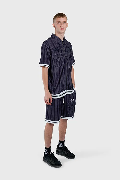 Racket Club Terry Cloth Cabana Short-Sleeve Zip-up Shirt budget-friendly
