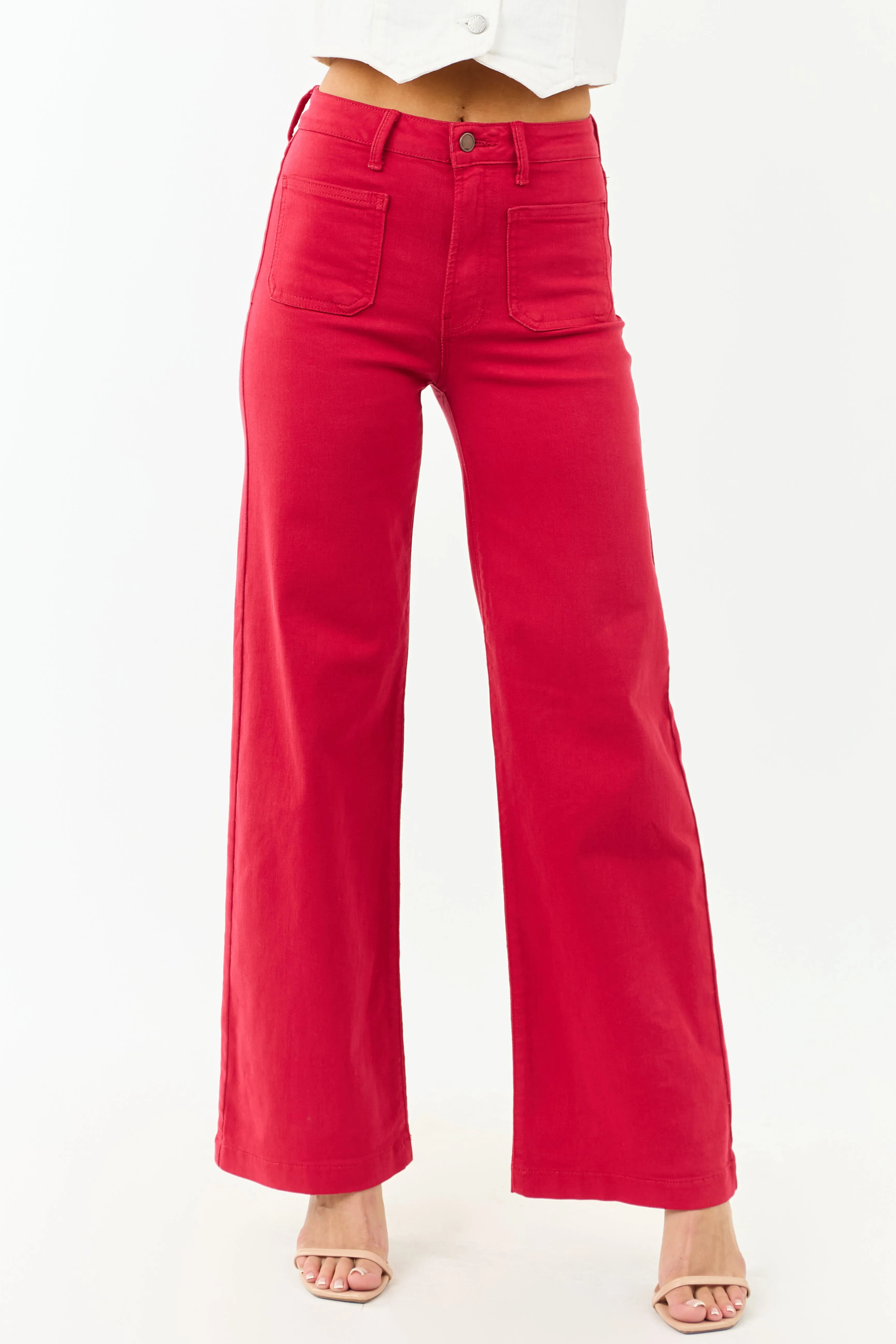 6/25/2025,ALL_PRODUCTS,back-in-stock:true,filter-color:Red,filter-fabric:Cotton,filter-fabric:Denim,filter-inseam:31",filter-rise:High Rise,filter-season:Fall,filter-style:Non-Distressed,filter-style:Wide Leg,gpc:Bottoms,pc:Jeans,Reg-Price