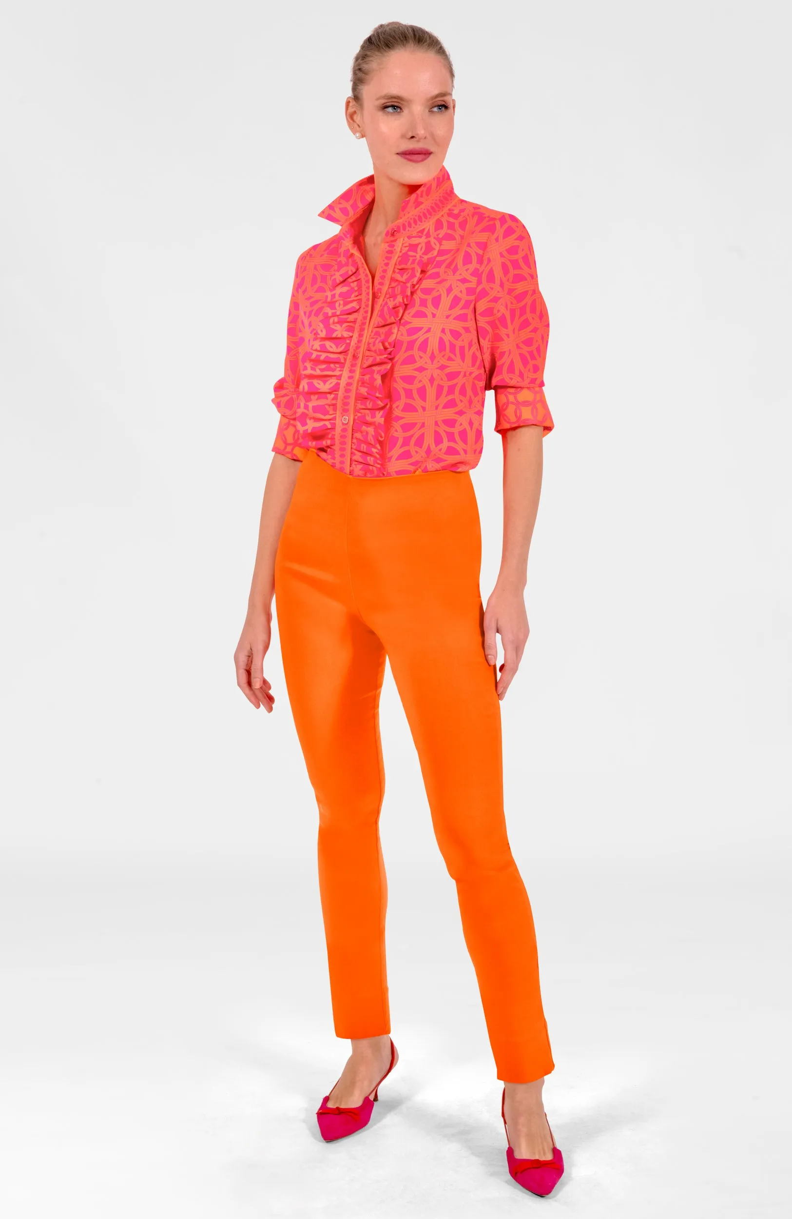 Ruffle Rumble Blouse - Ring Toss stress-free comfort