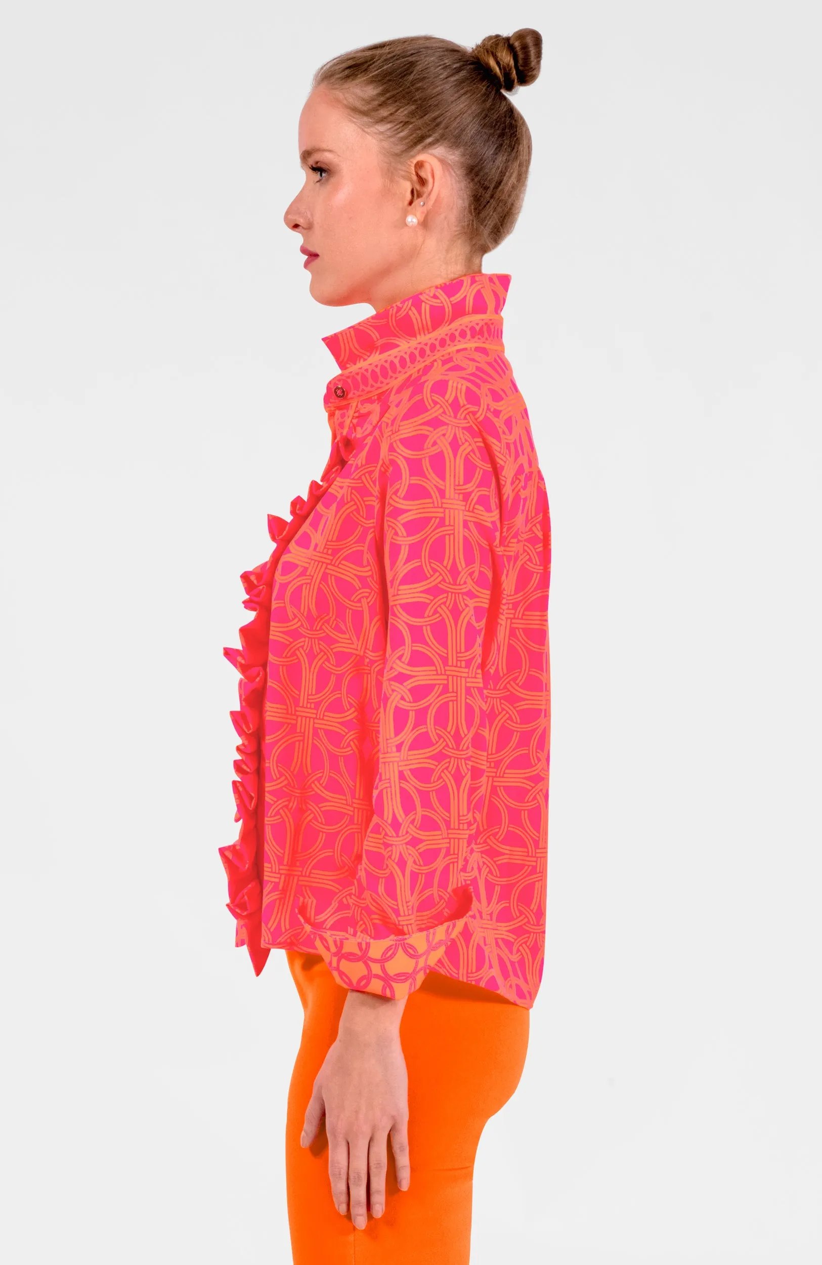 Ruffle Rumble Blouse - Ring Toss stress-free comfort