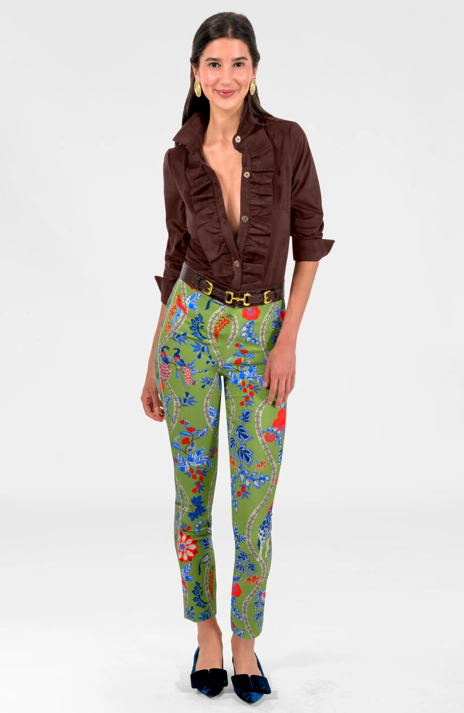 Ruffle Rumble Blouse - Ultra Suede emotional connection