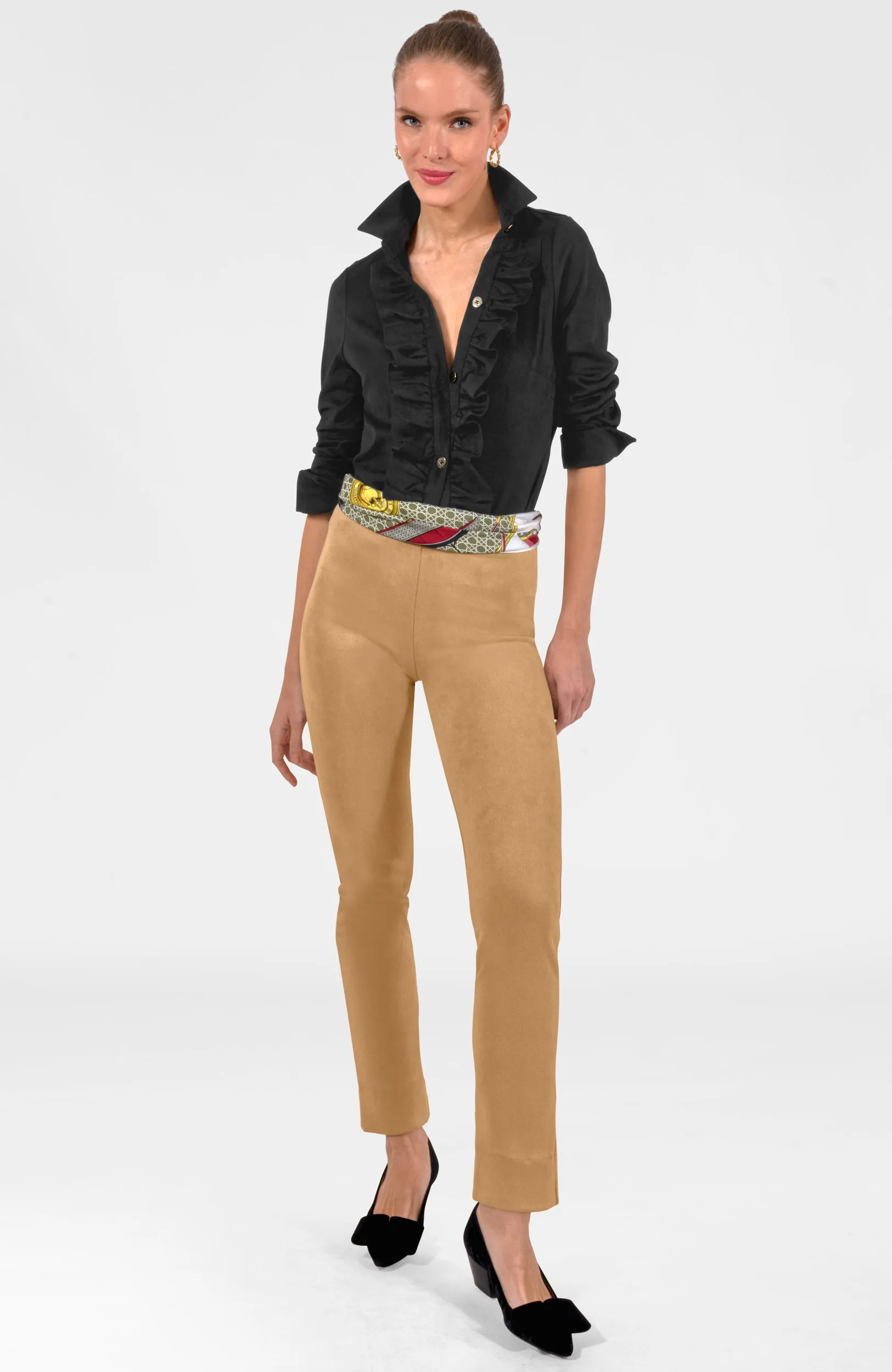 Ruffle Rumble Blouse - Ultra Suede emotional connection