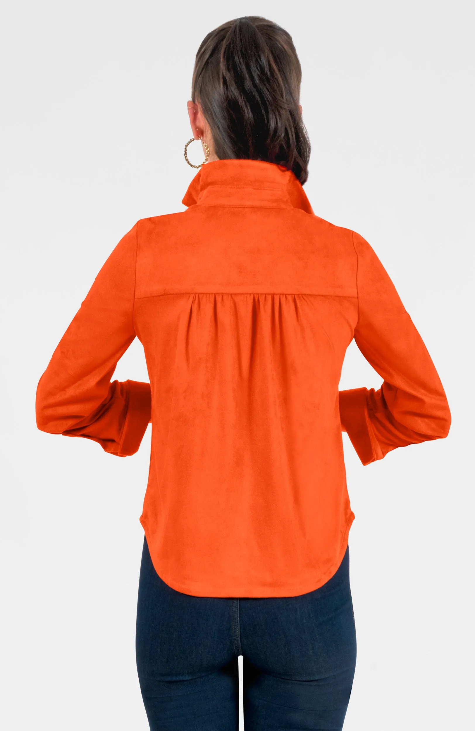Ruffle Rumble Blouse - Ultra Suede emotional connection