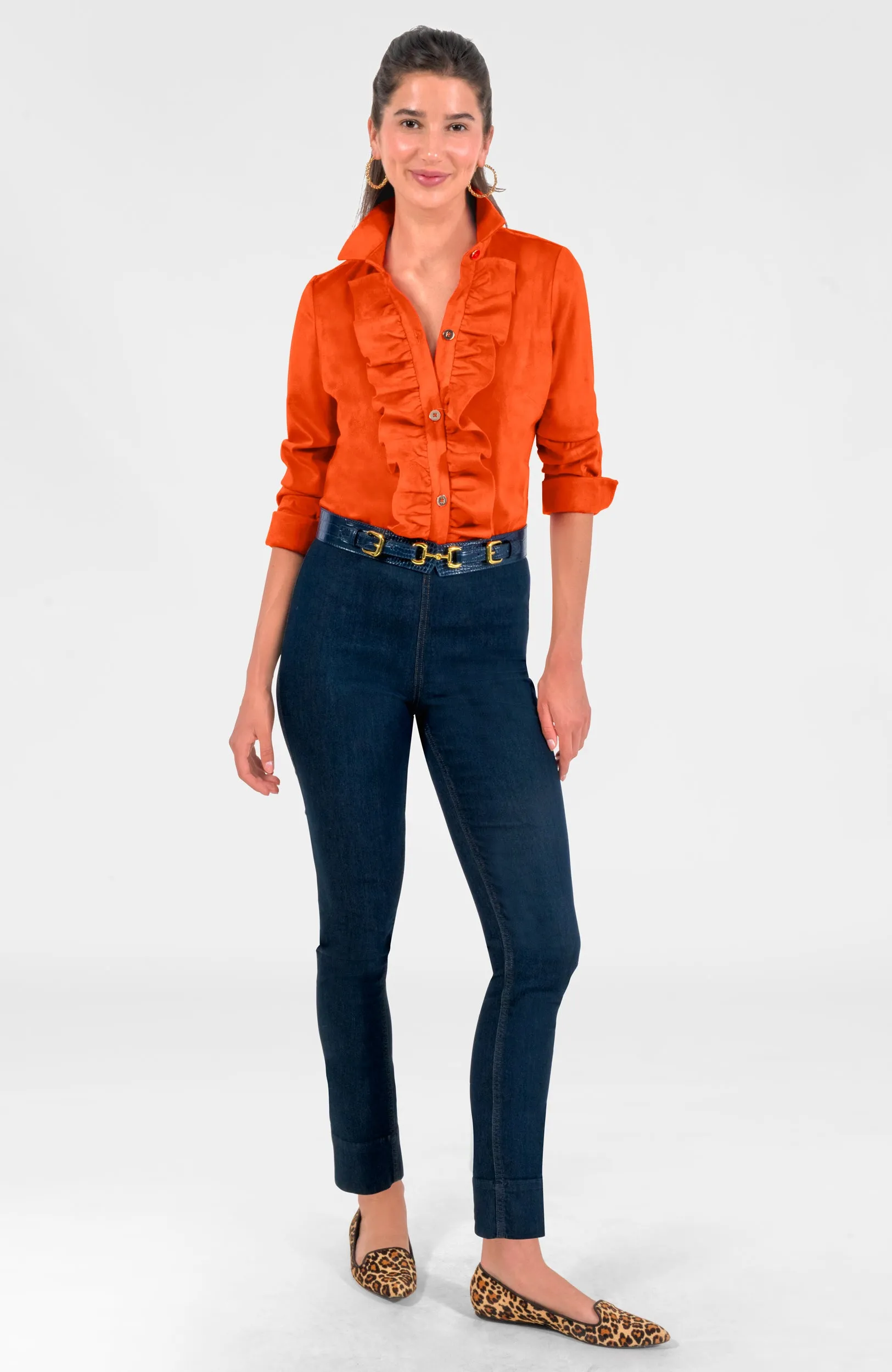 Ruffle Rumble Blouse - Ultra Suede emotional connection
