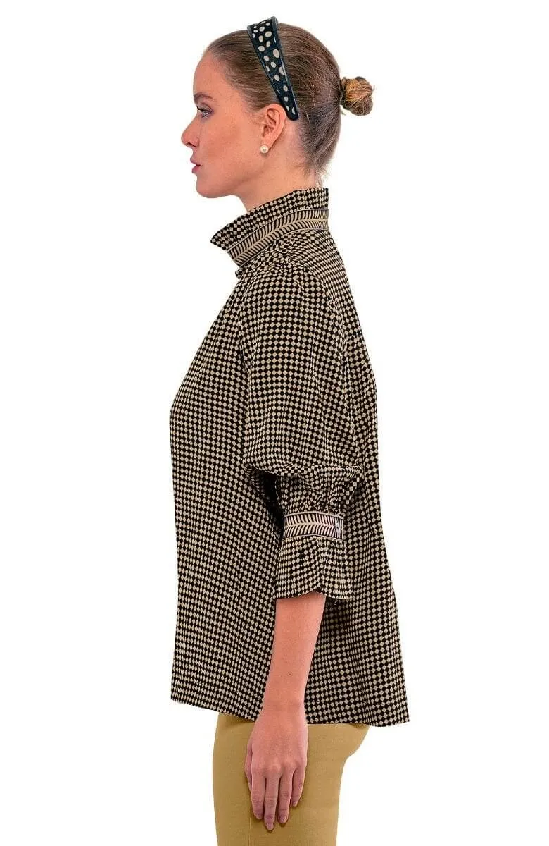 Ruffleneck Tunic - Checkmate viral trend