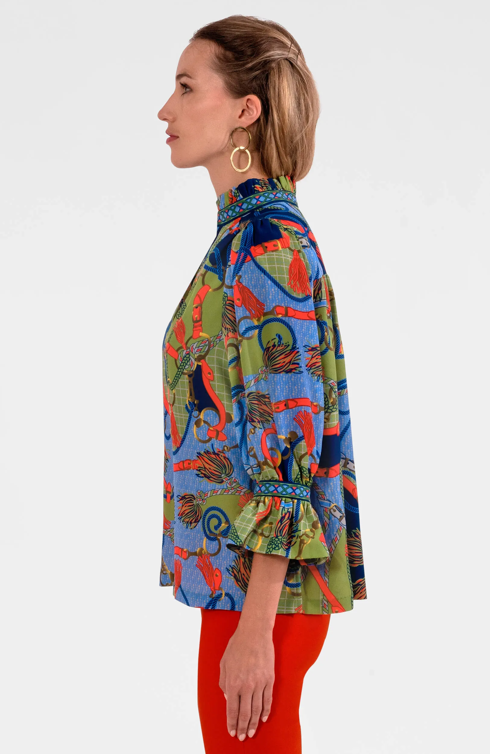 Ruffleneck Tunic - Ditto high cost-performance