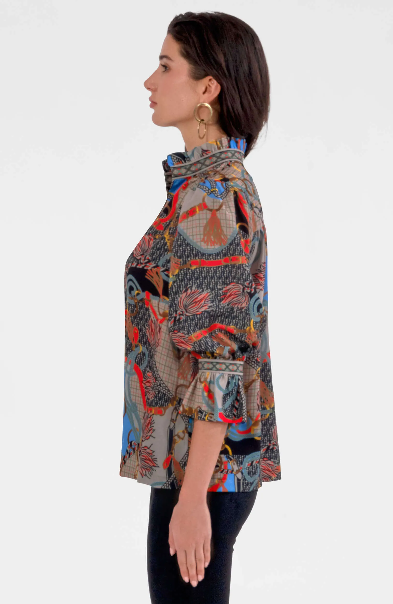 Ruffleneck Tunic - Ditto high cost-performance