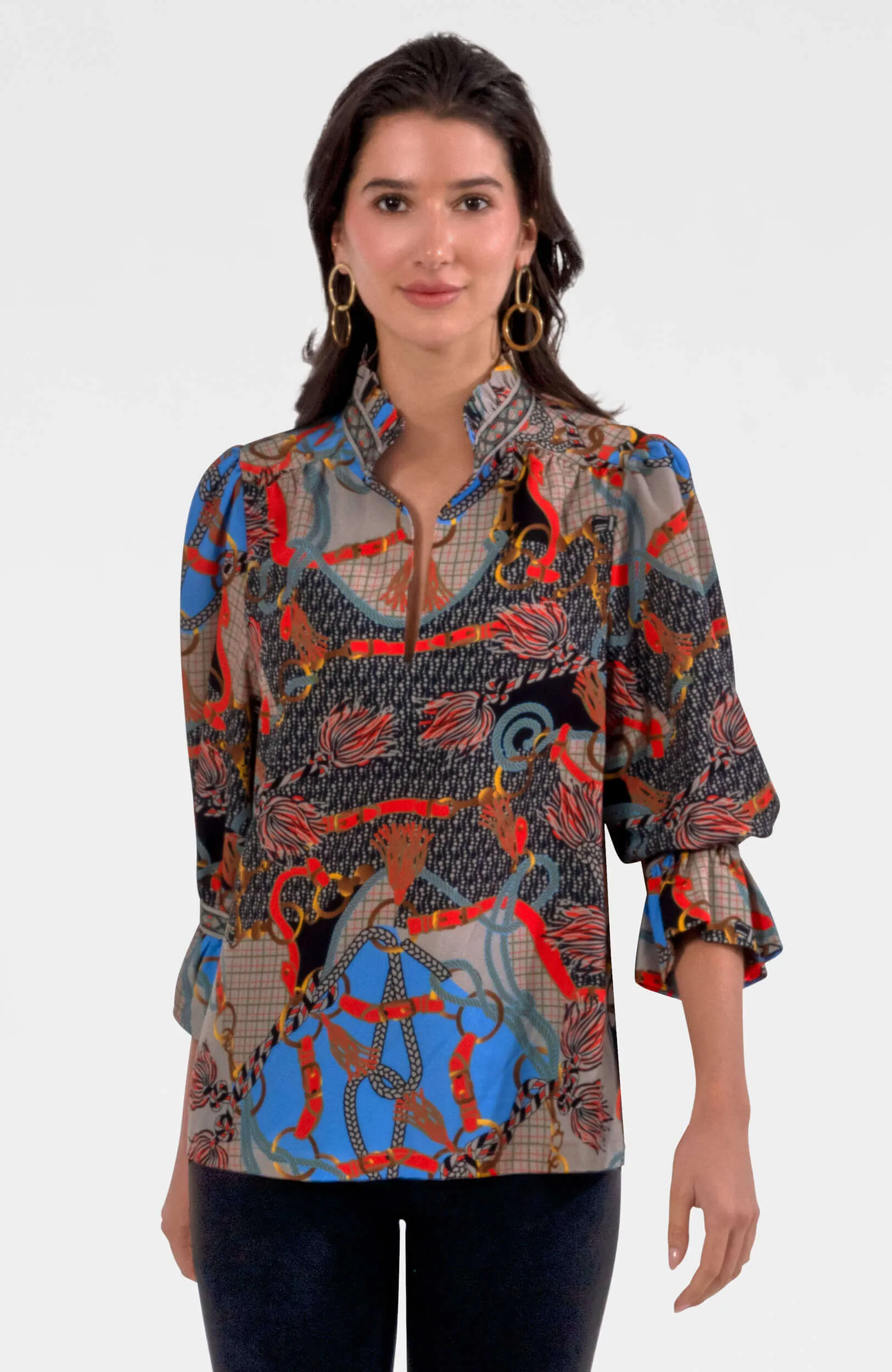 Ruffleneck Tunic - Ditto high cost-performance