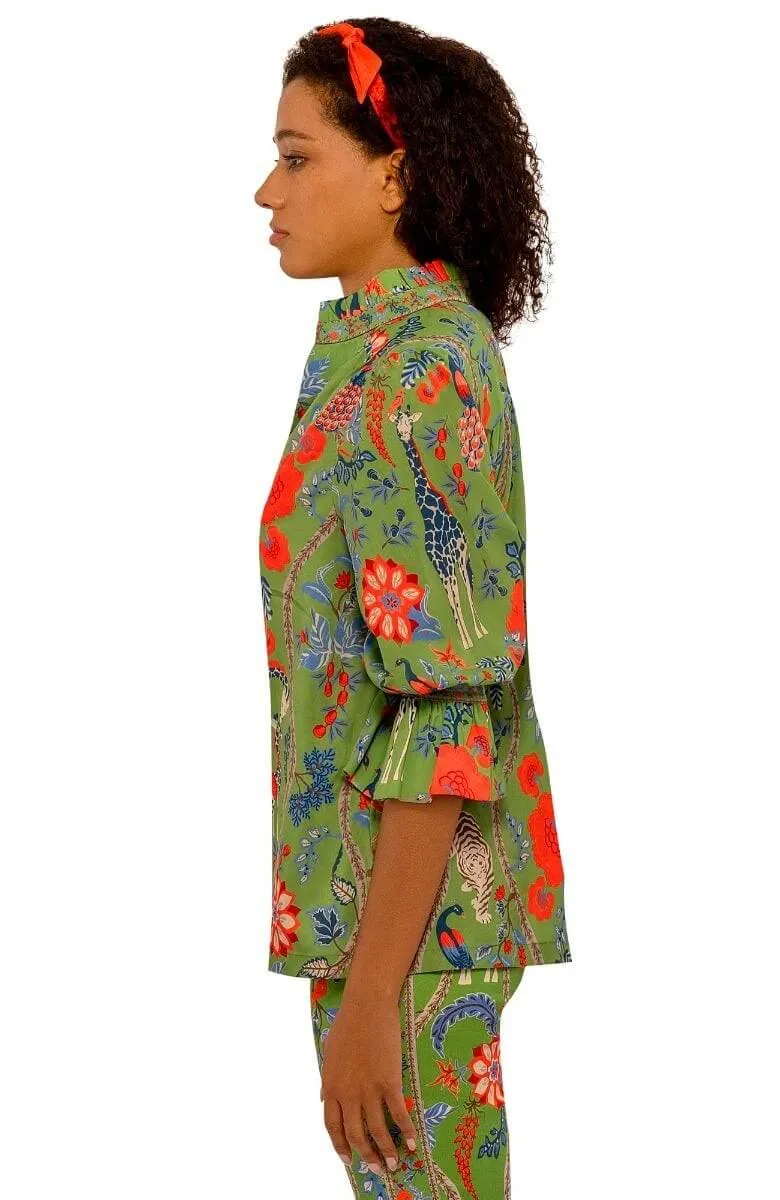 Ruffleneck Tunic - Jungle Symphony holiday gift