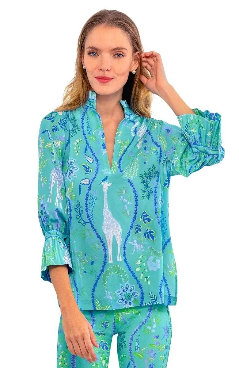 Ruffleneck Tunic - Jungle Symphony holiday gift