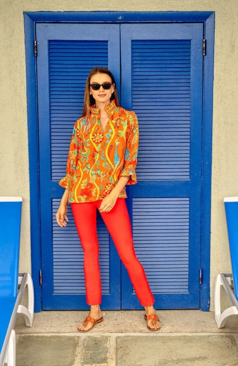 Ruffleneck Tunic - Jungle Symphony holiday gift