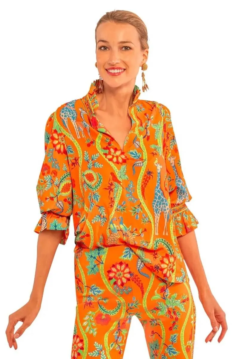 Ruffleneck Tunic - Jungle Symphony holiday gift