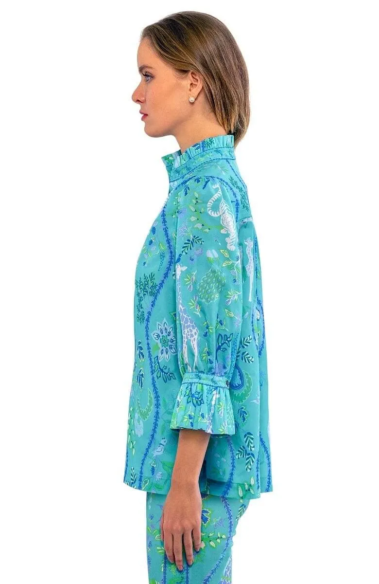 Ruffleneck Tunic - Jungle Symphony holiday gift
