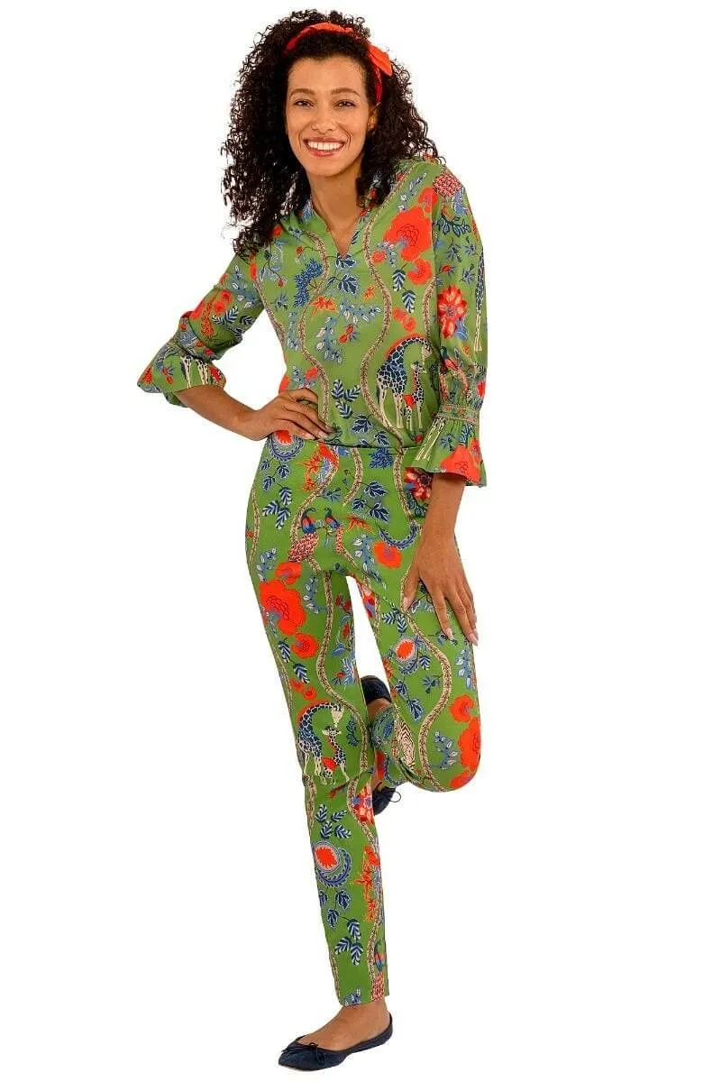 Ruffleneck Tunic - Jungle Symphony holiday gift