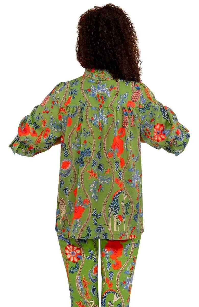Ruffleneck Tunic - Jungle Symphony holiday gift