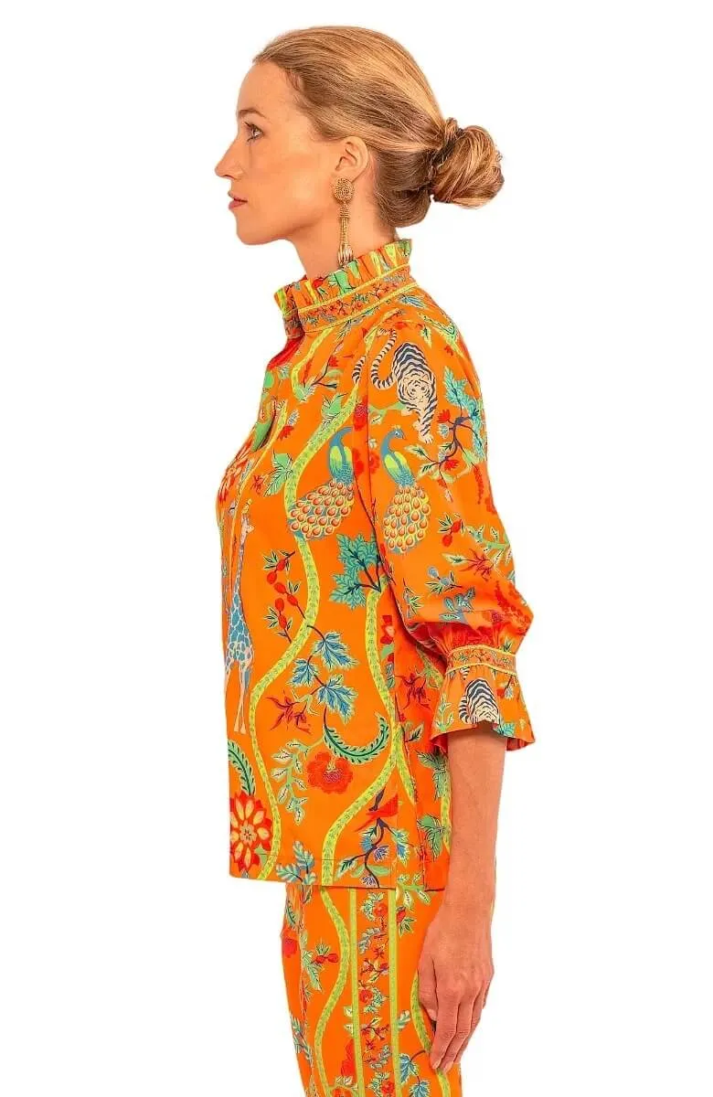 Ruffleneck Tunic - Jungle Symphony holiday gift