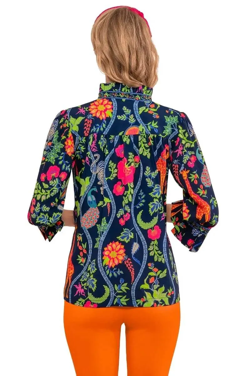 Ruffleneck Tunic - Jungle Symphony holiday gift
