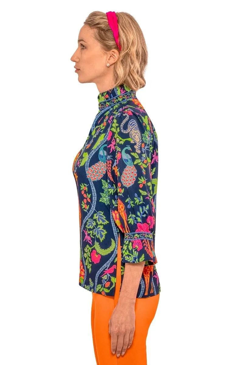 Ruffleneck Tunic - Jungle Symphony holiday gift
