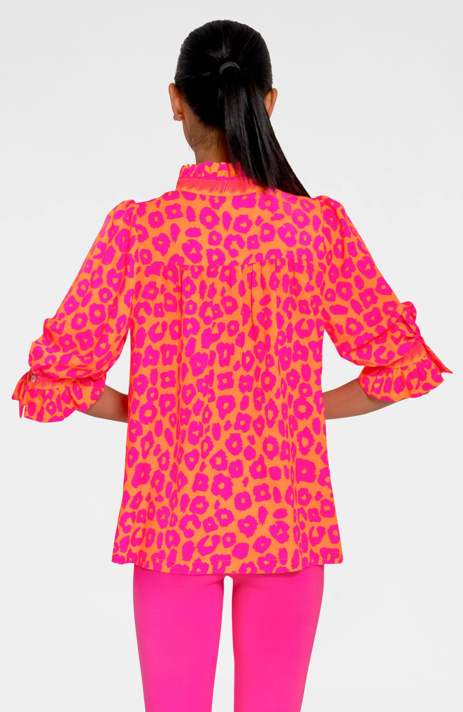 Ruffleneck Tunic - Me Jane hand embroidery