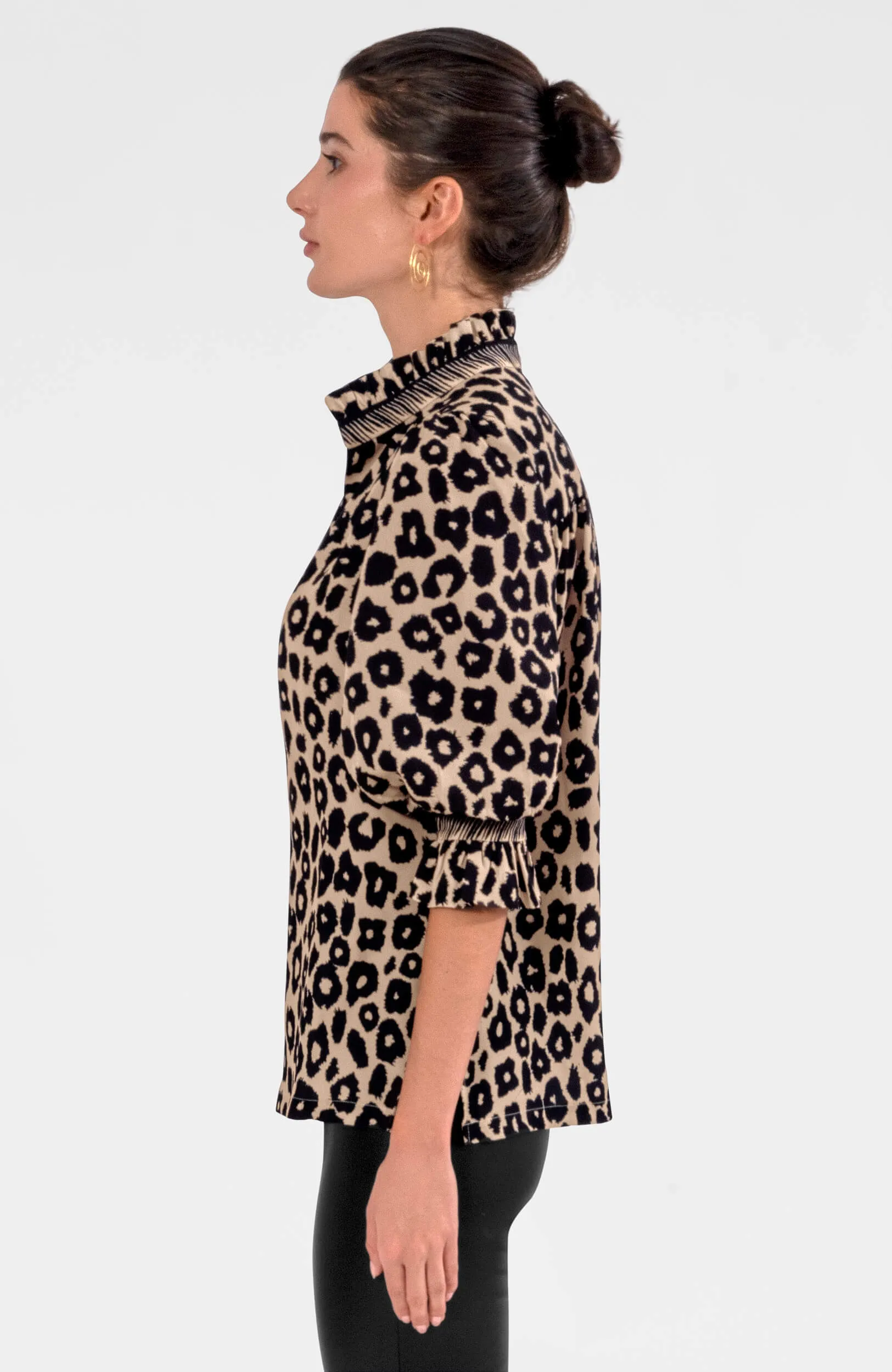 Ruffleneck Tunic - Me Jane hand embroidery