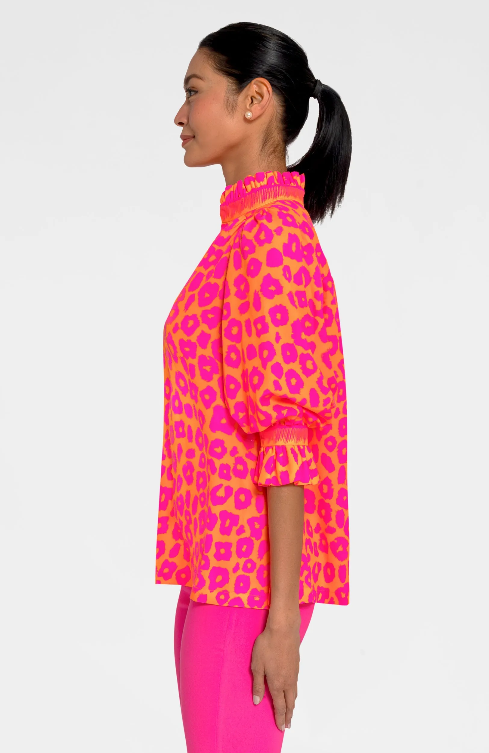 Ruffleneck Tunic - Me Jane hand embroidery