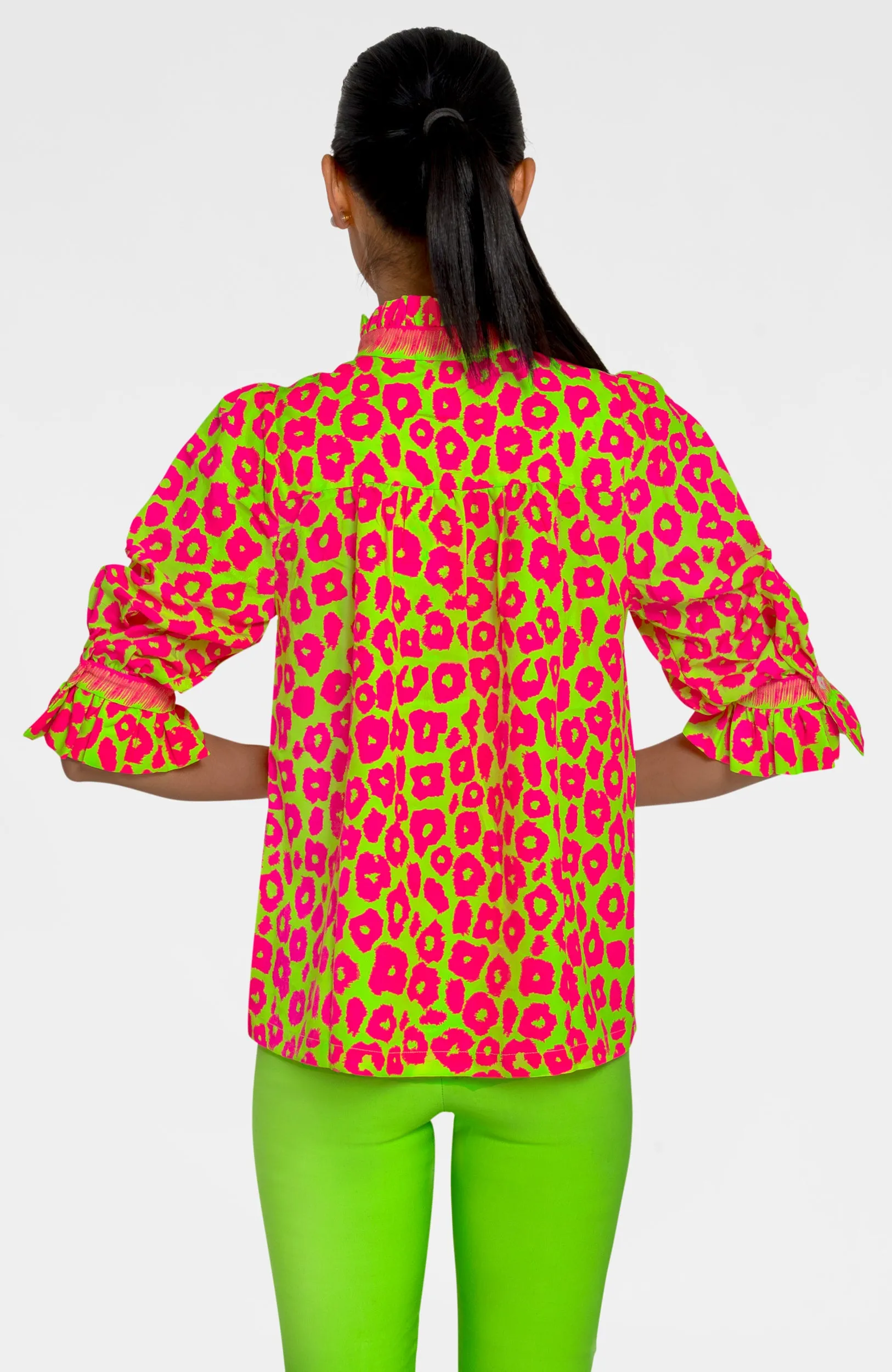 Ruffleneck Tunic - Me Jane hand embroidery