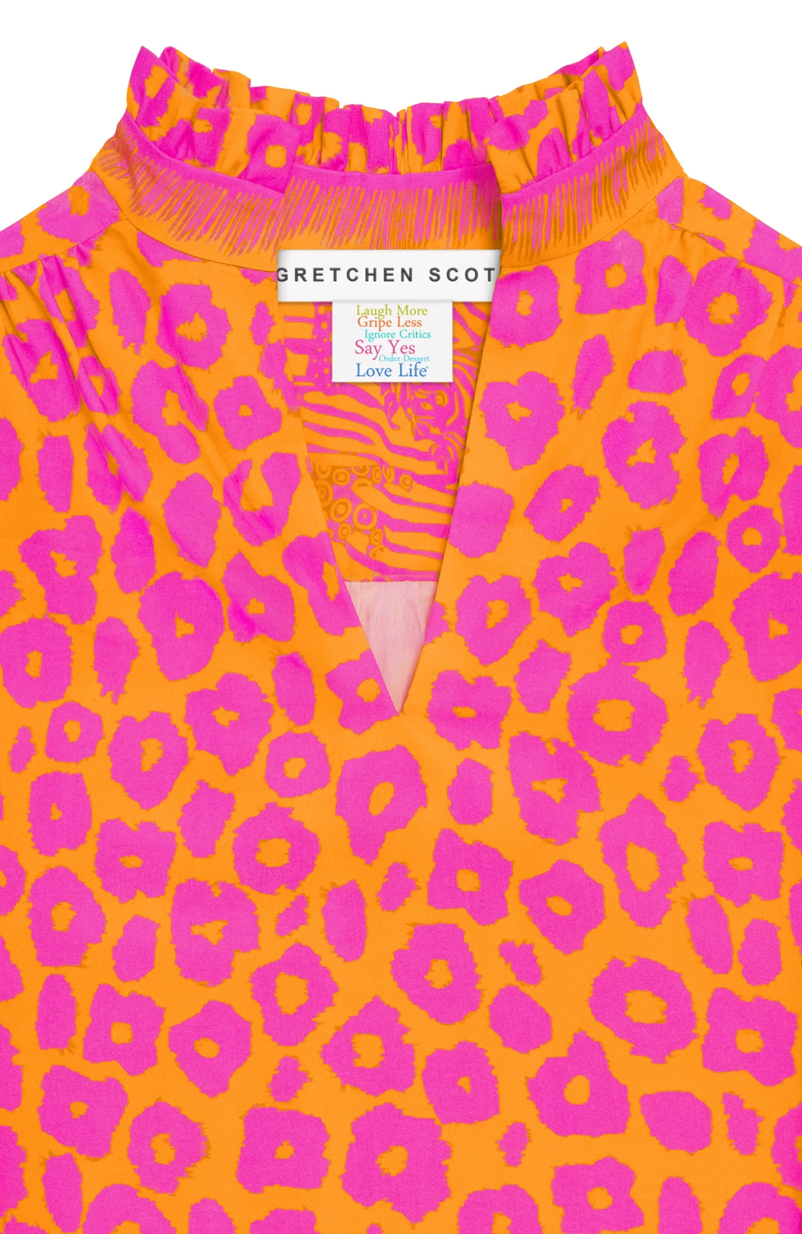 Ruffleneck Tunic - Me Jane hand embroidery