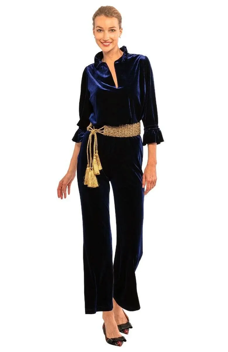 Ruffleneck Tunic - Silky Velvet winter warmth