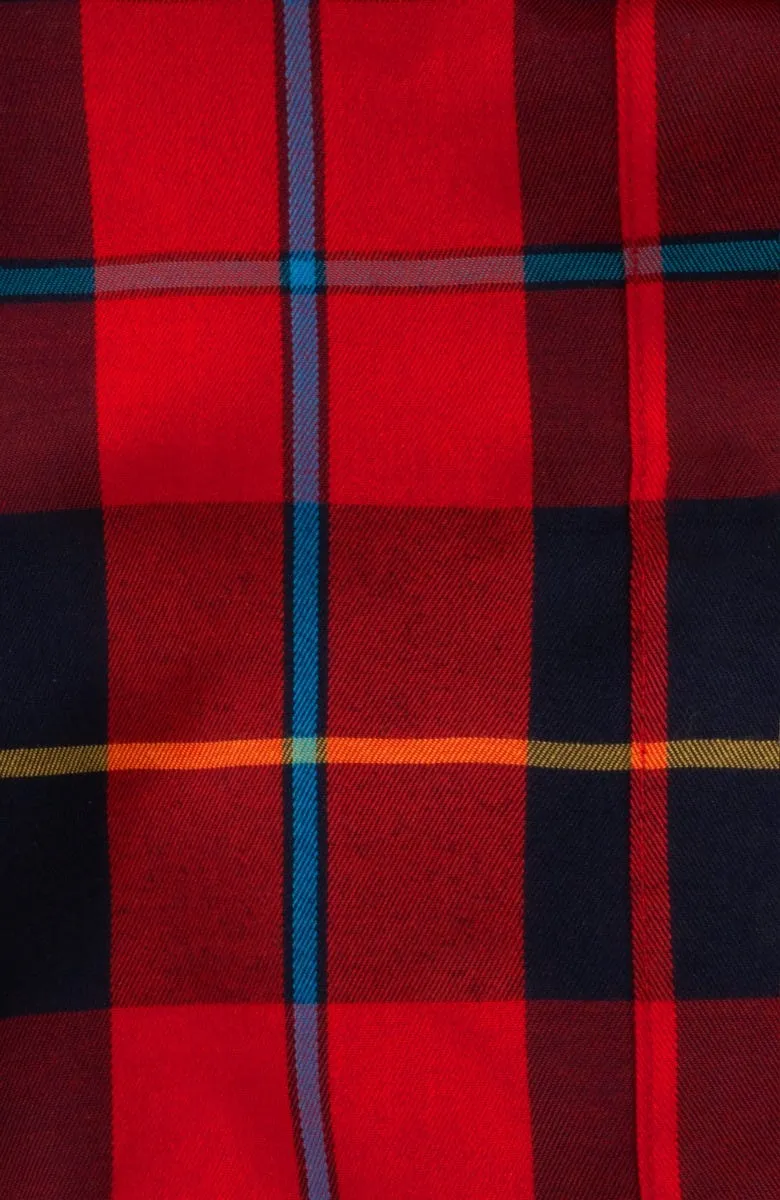 Ruffneck Top - Plaidly Cooper height elongating