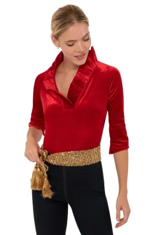 Blouse & Shirt,Blouse & Shirt Collection,Blouses,Blouses & Shirts,Blouses & Shirts Collection,Clothing,Clothing Collection,Fall/Winter,Fall/Winter Collection,Online Store,Regular Price Collection,Ruffneck,Silky Velvet,Solid,solid blouse,Sol