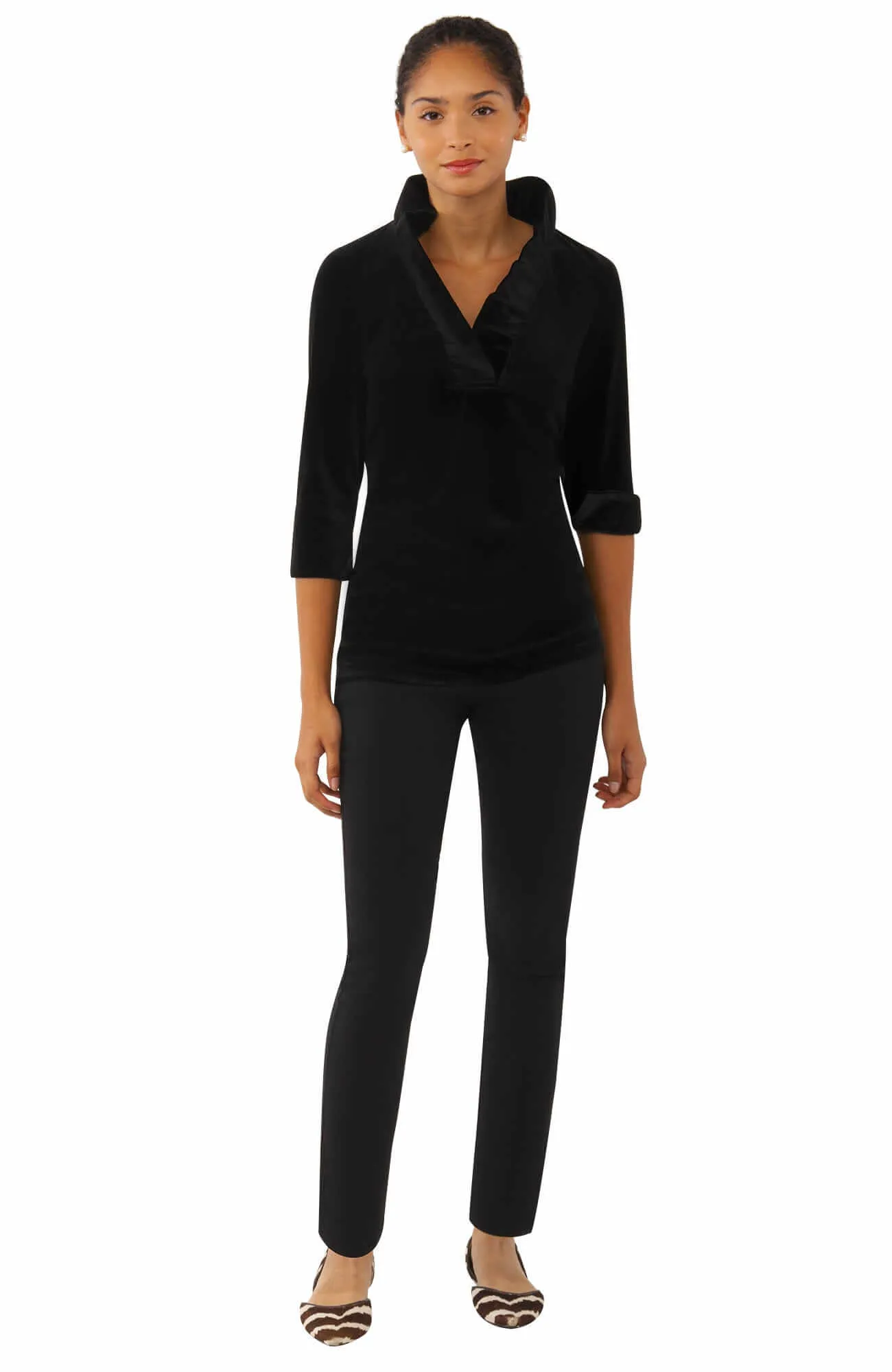 Ruffneck Top - Silky Velvet memory keepsake
