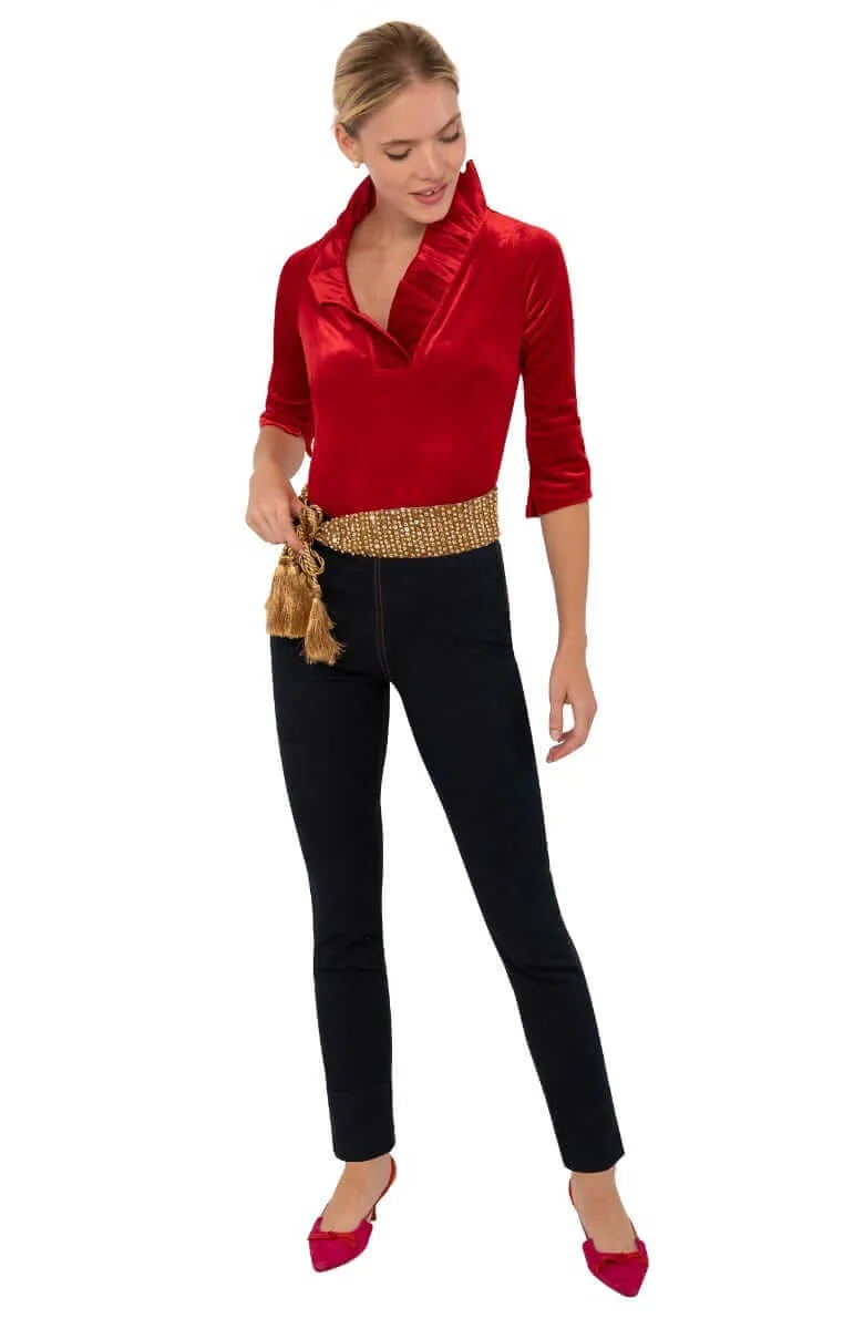 Ruffneck Top - Silky Velvet memory keepsake